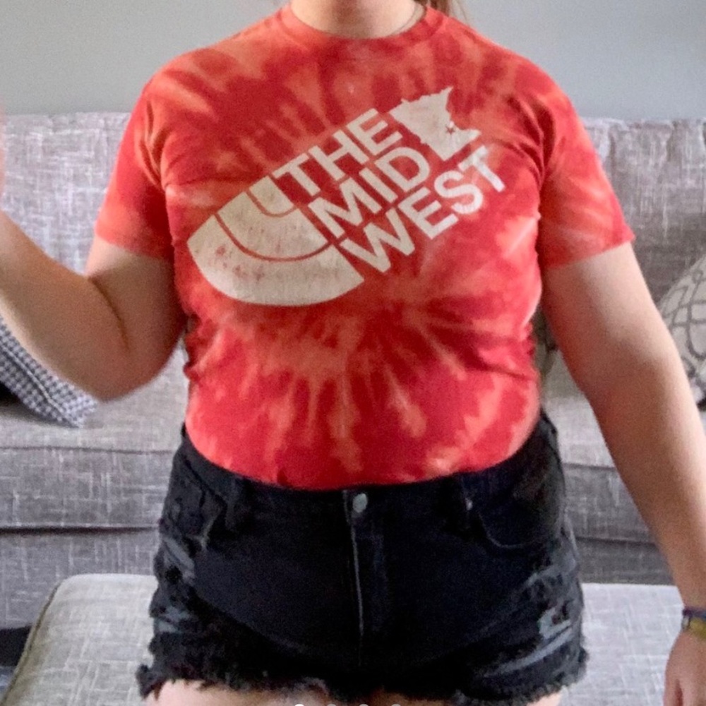 Midwest tie dyed tee